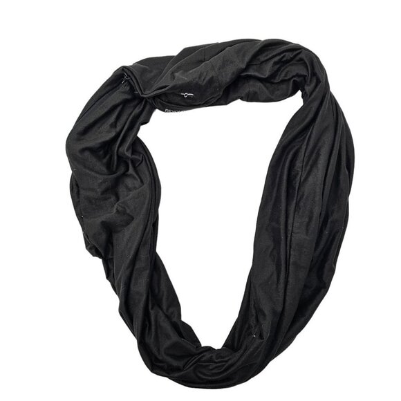 Beyond Yoga Hidden Pocket Infinity Scarf Black Phone Lightweight Toggle Zipper - Picture 2 of 8